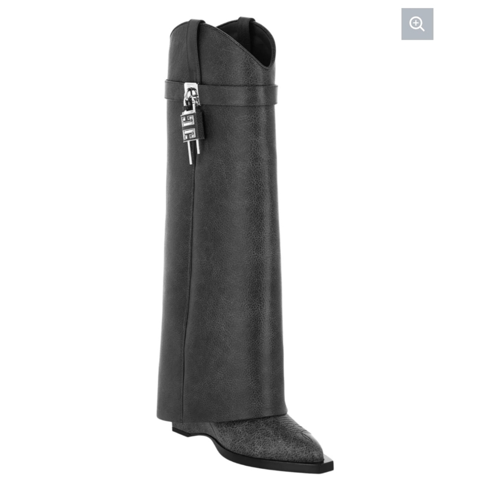 Givenchy Black Leather Knee-High Boots
